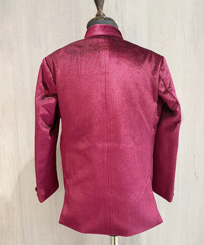 Celebrity Style Maroon Jodhpuri Suit Set for Boys