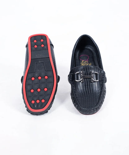 Black Colored Party Loafers for Boys