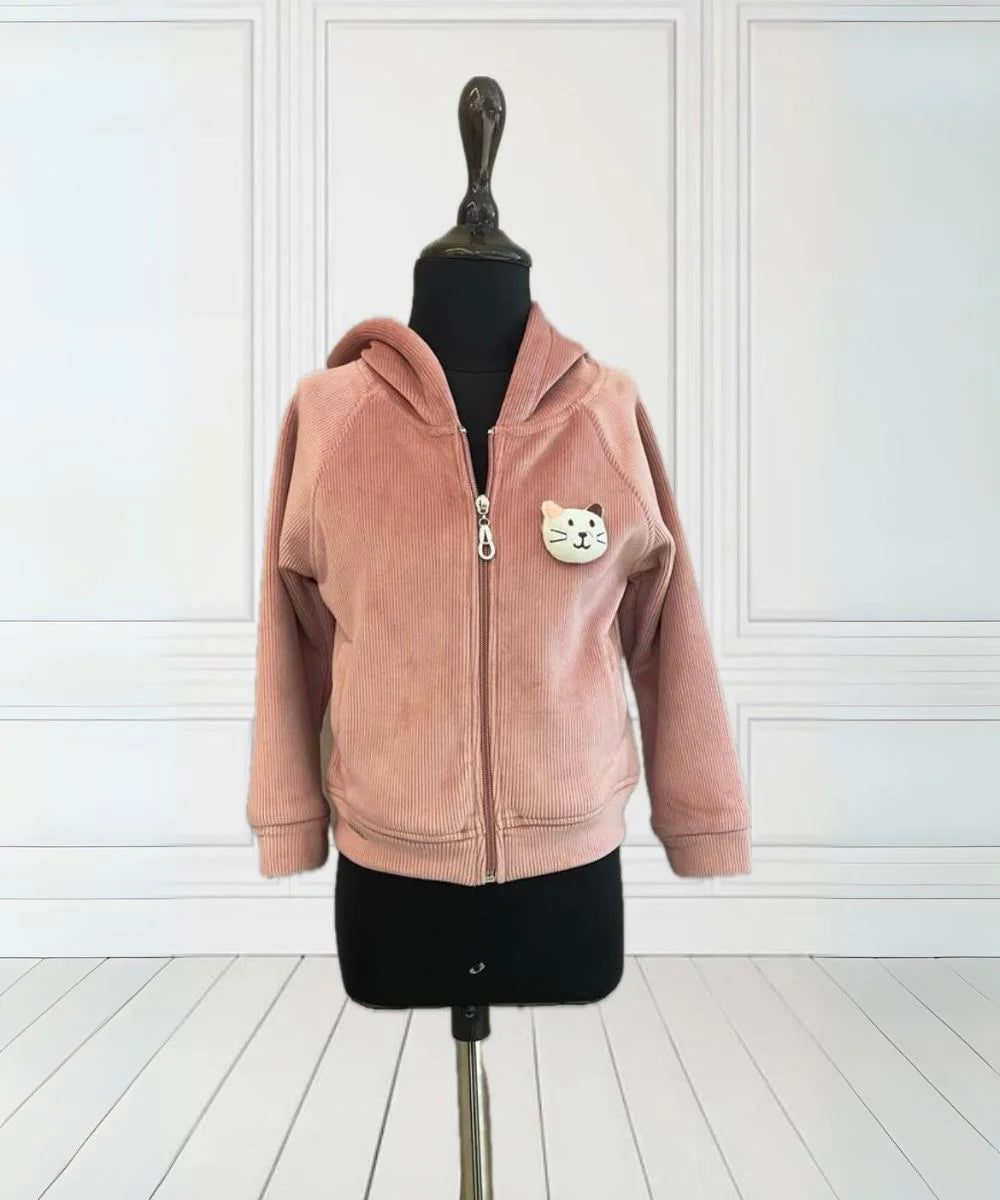 Peach Colour winter Jacket for Girls – Devils-n-Angels