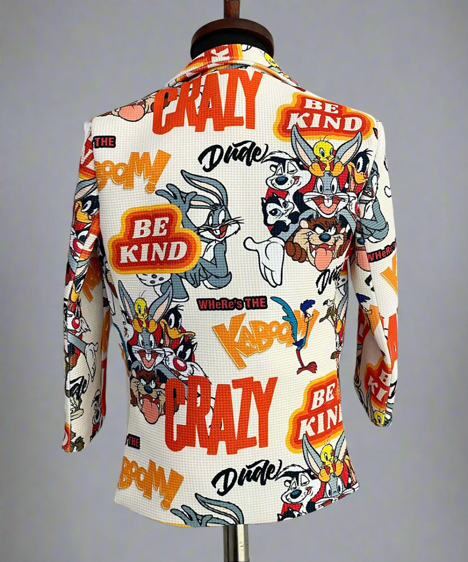 Multi Colored Pop-Up Style Party Wear Blazer