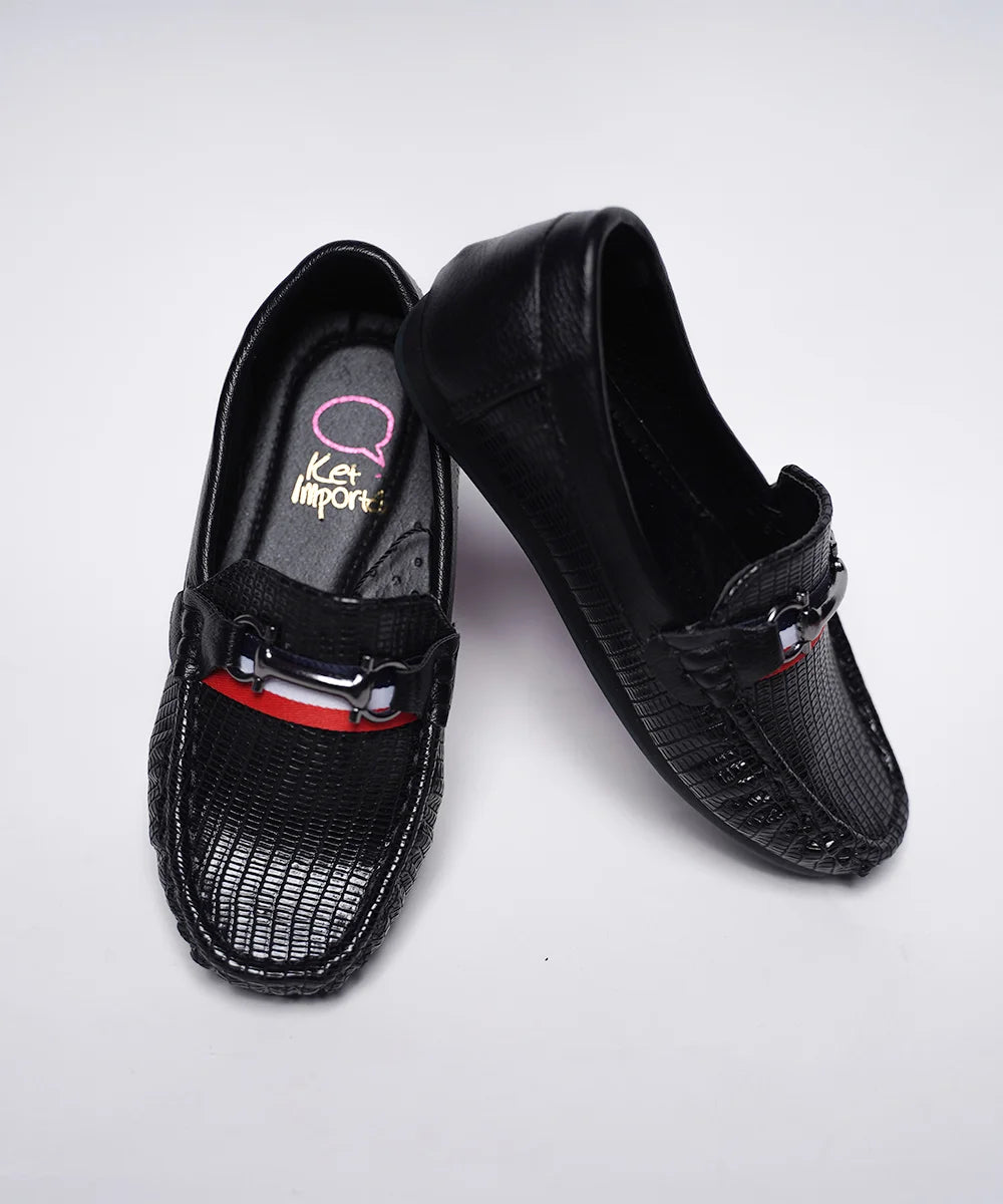 New Design New Boys Shoe Kids' Fashion Black Party Loafers