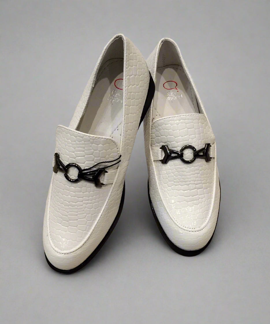 white gucci dress shoes White Party Wear Loafers for Boys | Kids Footwear