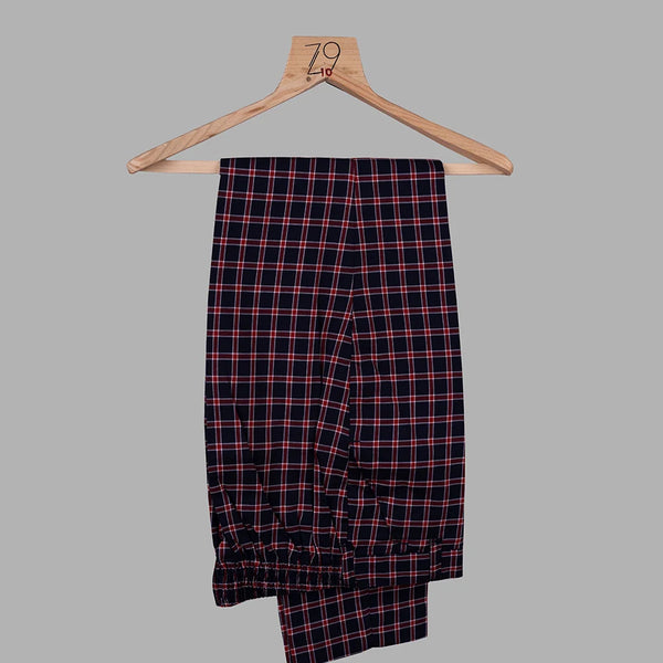 checks pants paired under the waist coat suit set for boys 