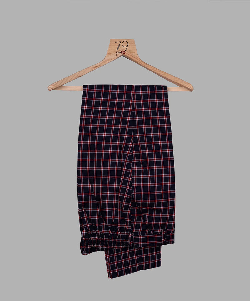 checks pants paired under the waist coat suit set for boys 
