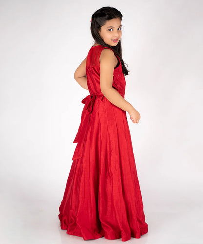 Red Colored Wedding Wear Gown