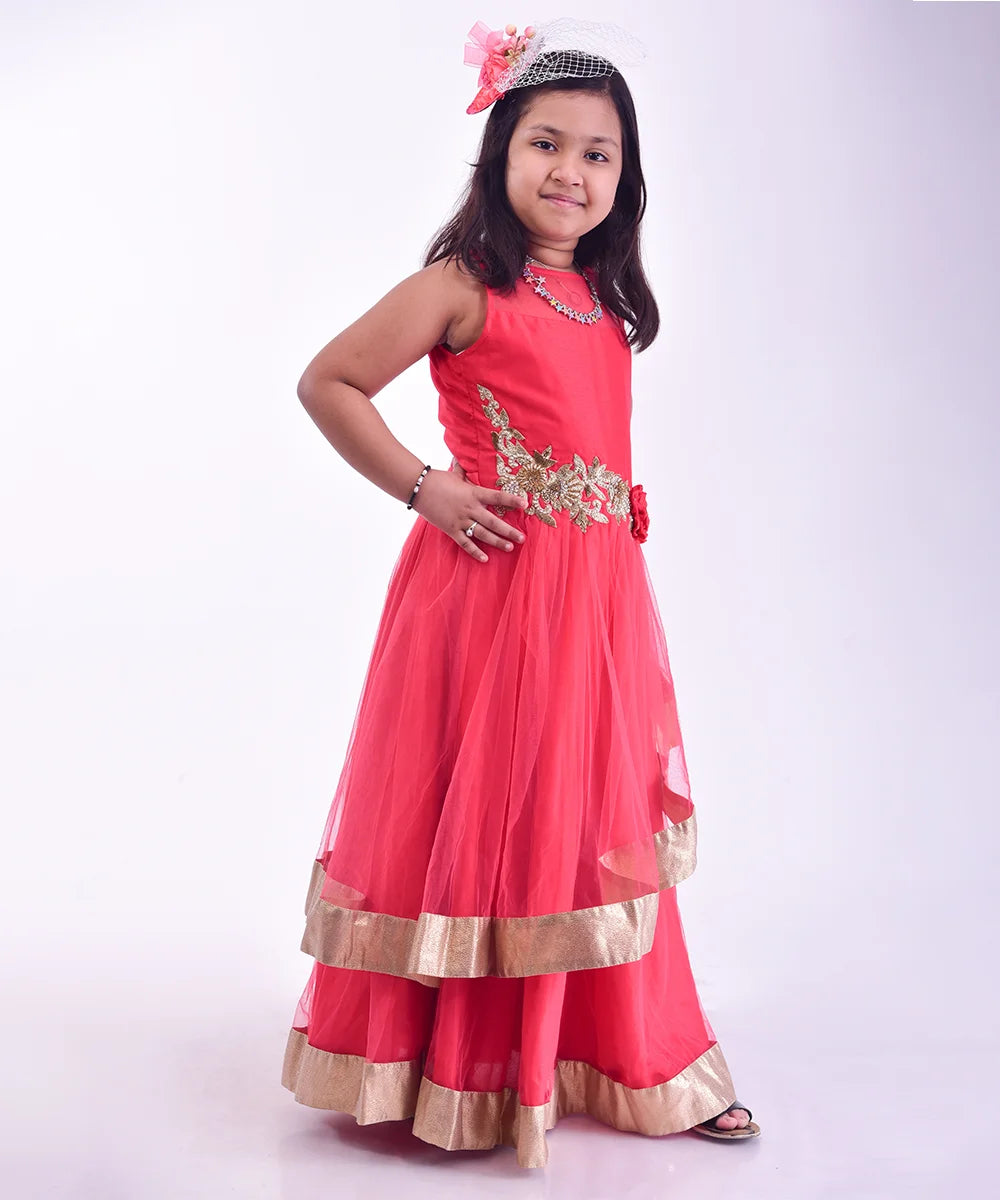 Red Party Gown for 8 Year Girl