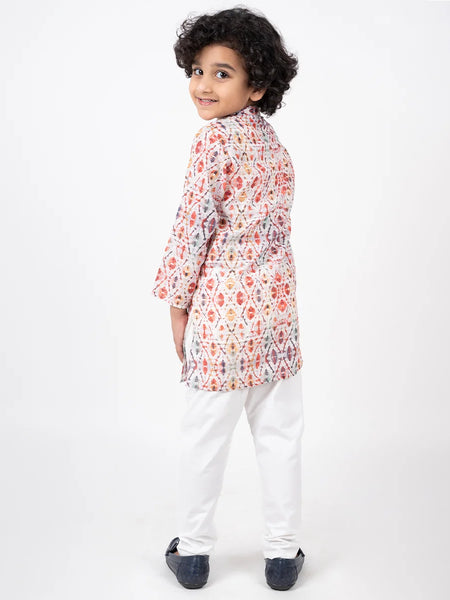 back view of kurta set for boys 