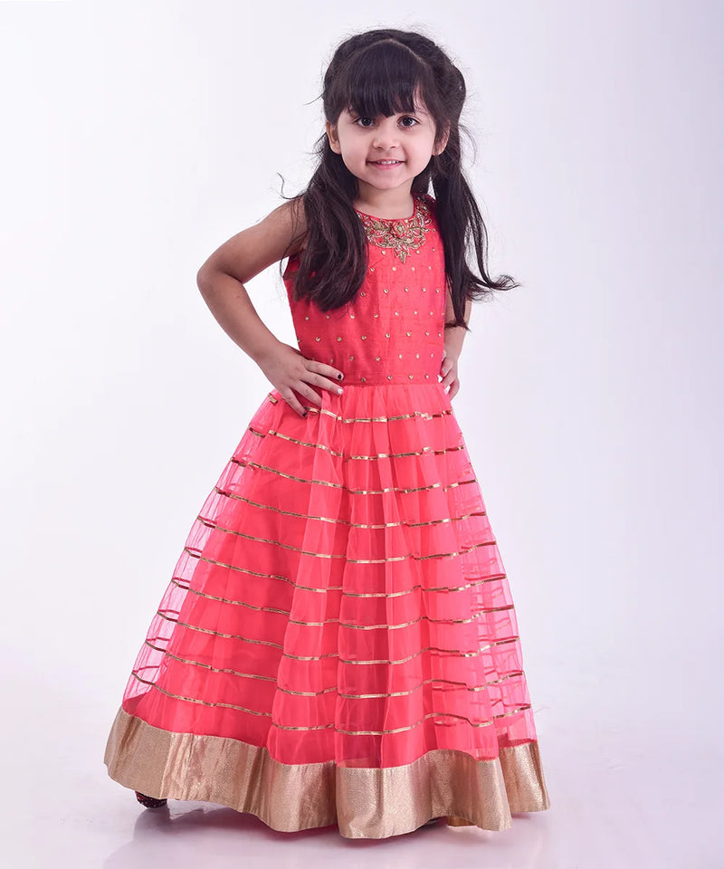 red gown for party & wedding for girls 