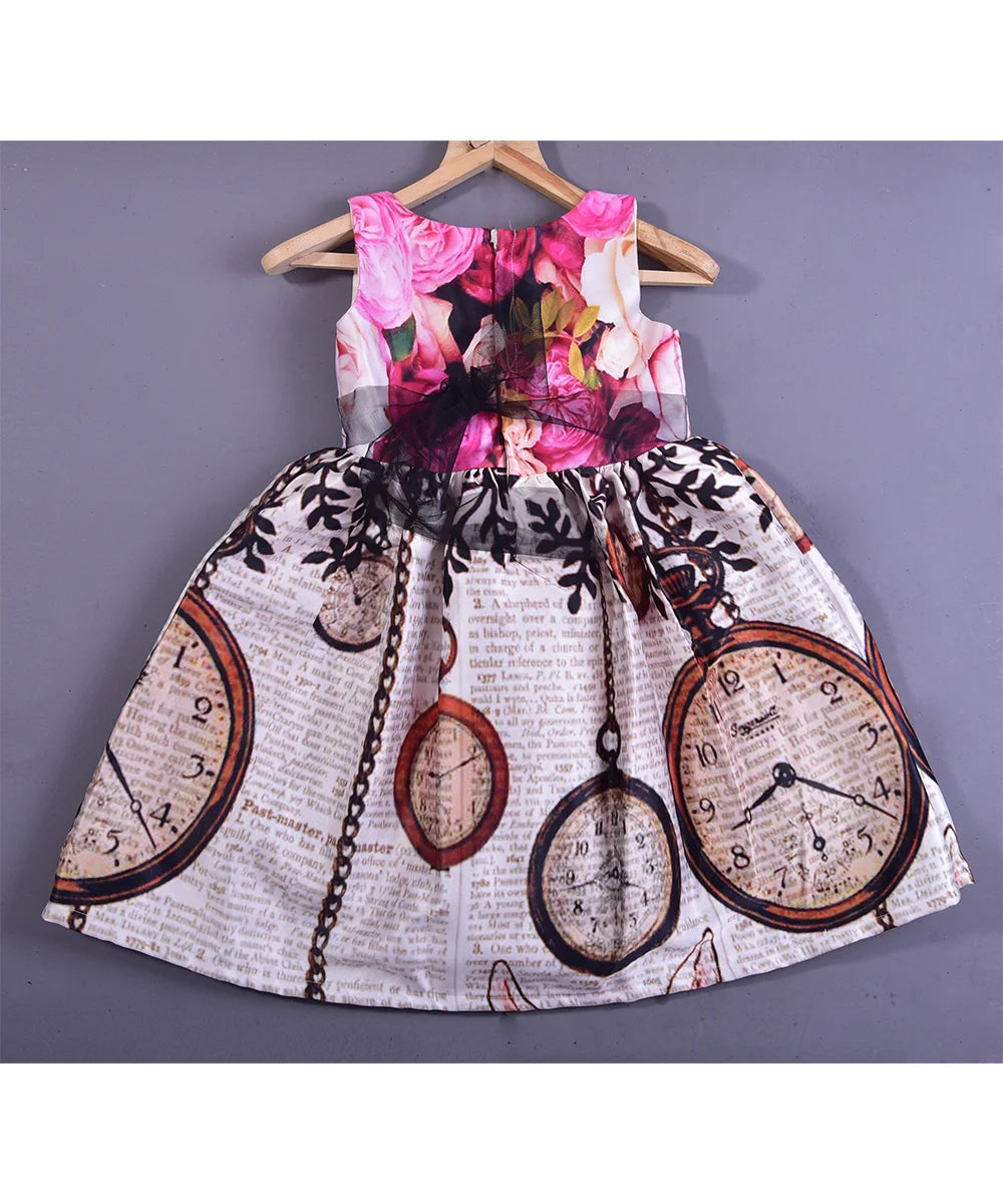 Printed Party Frock for Your Lil One