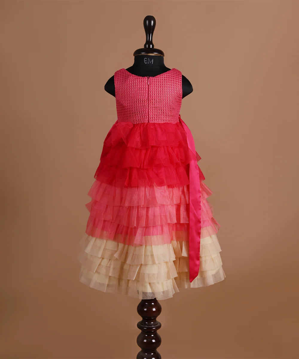 Multi-Colored Frill Birthday Gown