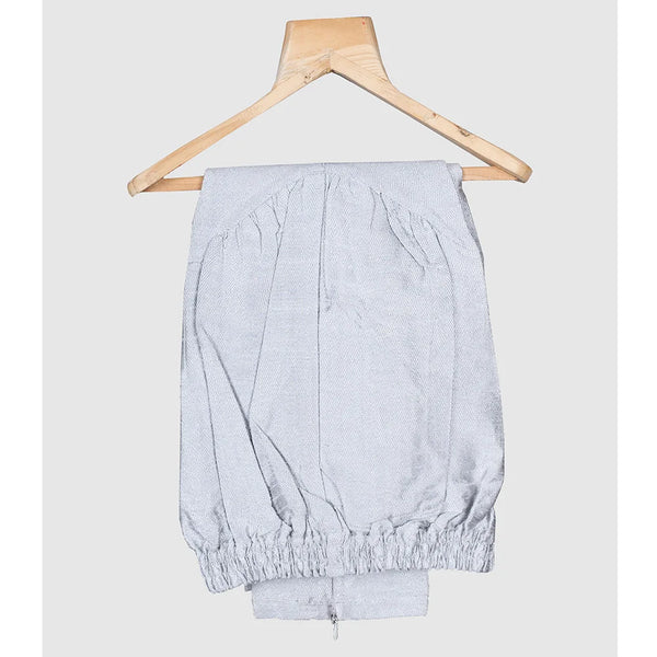 white pajama underneath classic royal blue jodhpuri set for boys