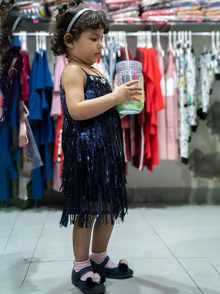 frilly party wear dress for girls 