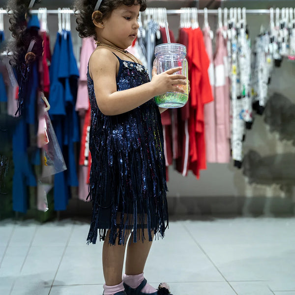 frilly party wear dress for girls 