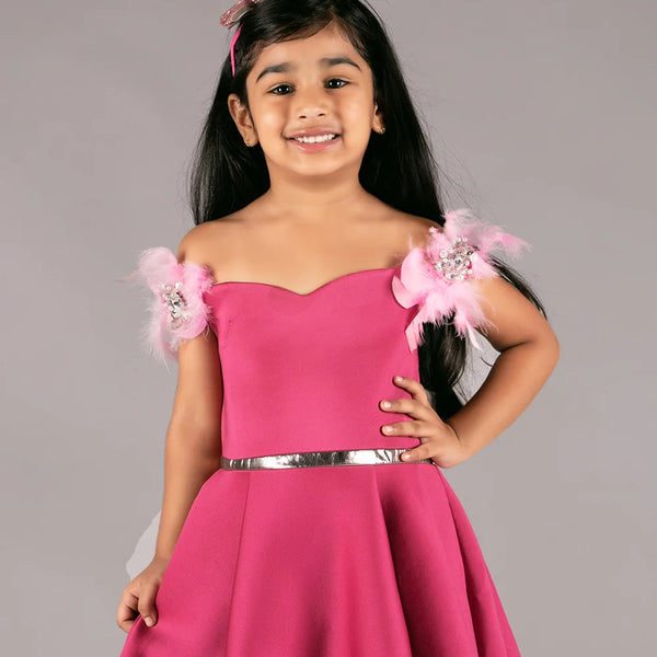 pink barbie dress for girls 