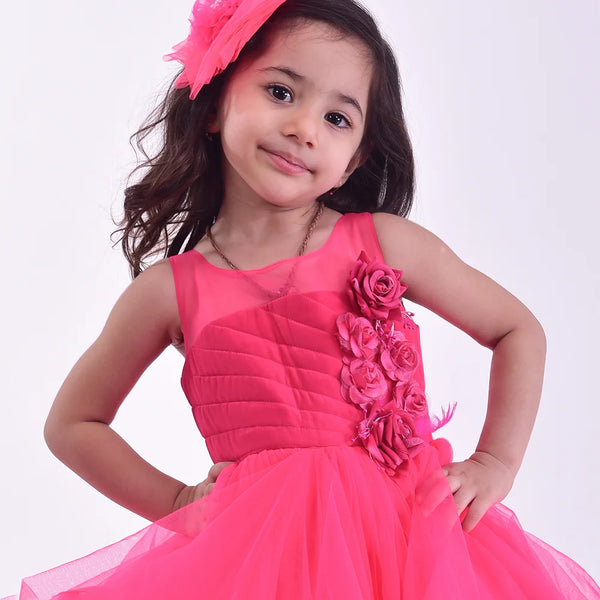 pink gown for girls 