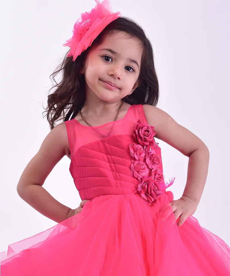 pink gown for girls 