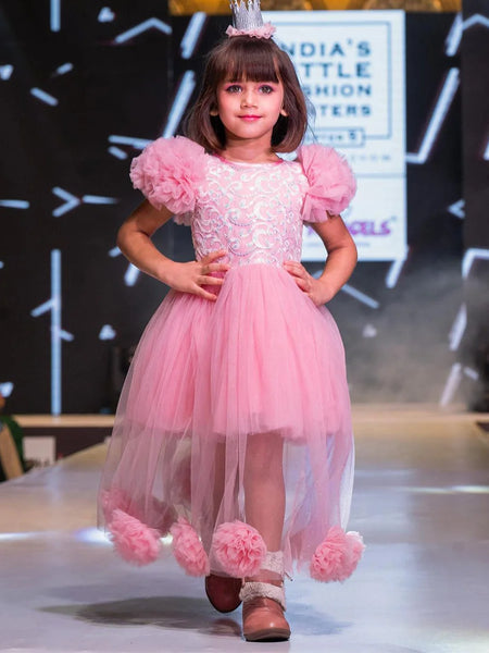 pink ball gown for girls 
