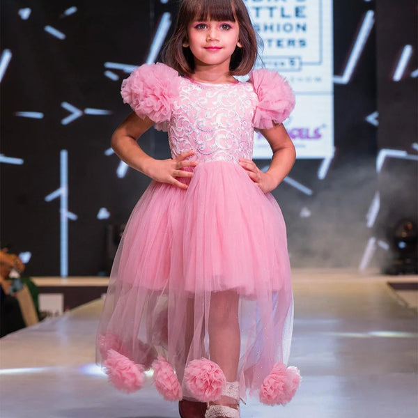 pink ball gown for girls 