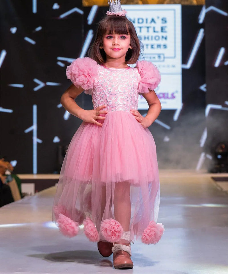 pink ball gown for girls 