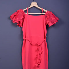 pink casual wear dress for girls 