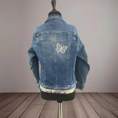 Blue shaded Party Wear Denim Jackets