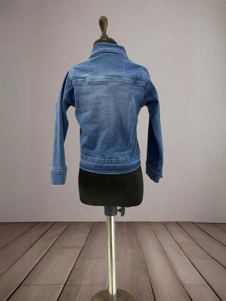 Blue Colored Denim Jackets for Baby Girls