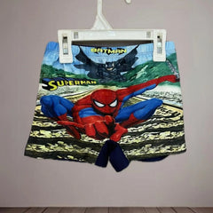  This Multi-Colored outfit Consists of spider-man printed shorts for kids pool party.