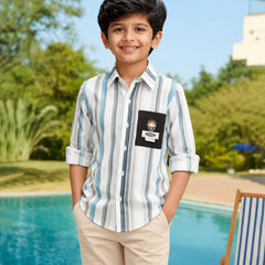 Boys Premium Striped Full Sleeve Shirt