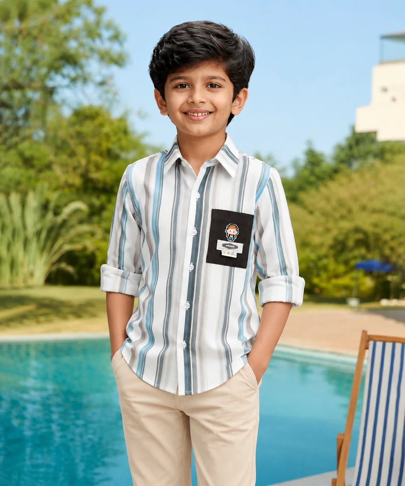 Boys Premium Striped Full Sleeve Shirt