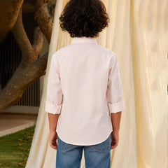 Boys Floral Patch Shirt