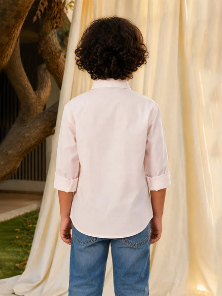 Boys Floral Patch Shirt
