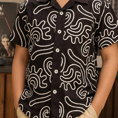 Boys Party Wear Printed Shirt