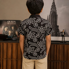 Boys Party Wear Printed Shirt