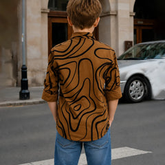 Boys Full Sleeve Fashion Printed Shirt