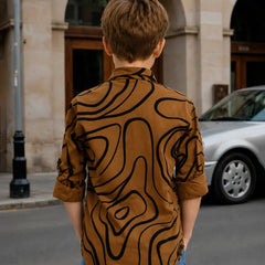 Boys Full Sleeve Fashion Printed Shirt