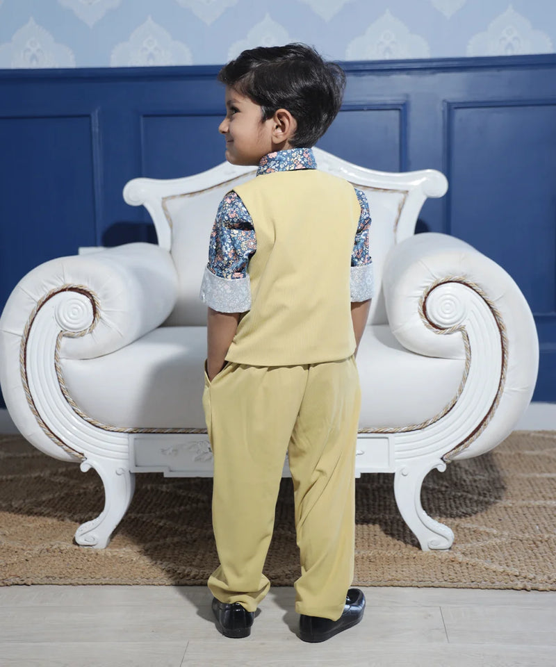 waist coat set for boys for occasions