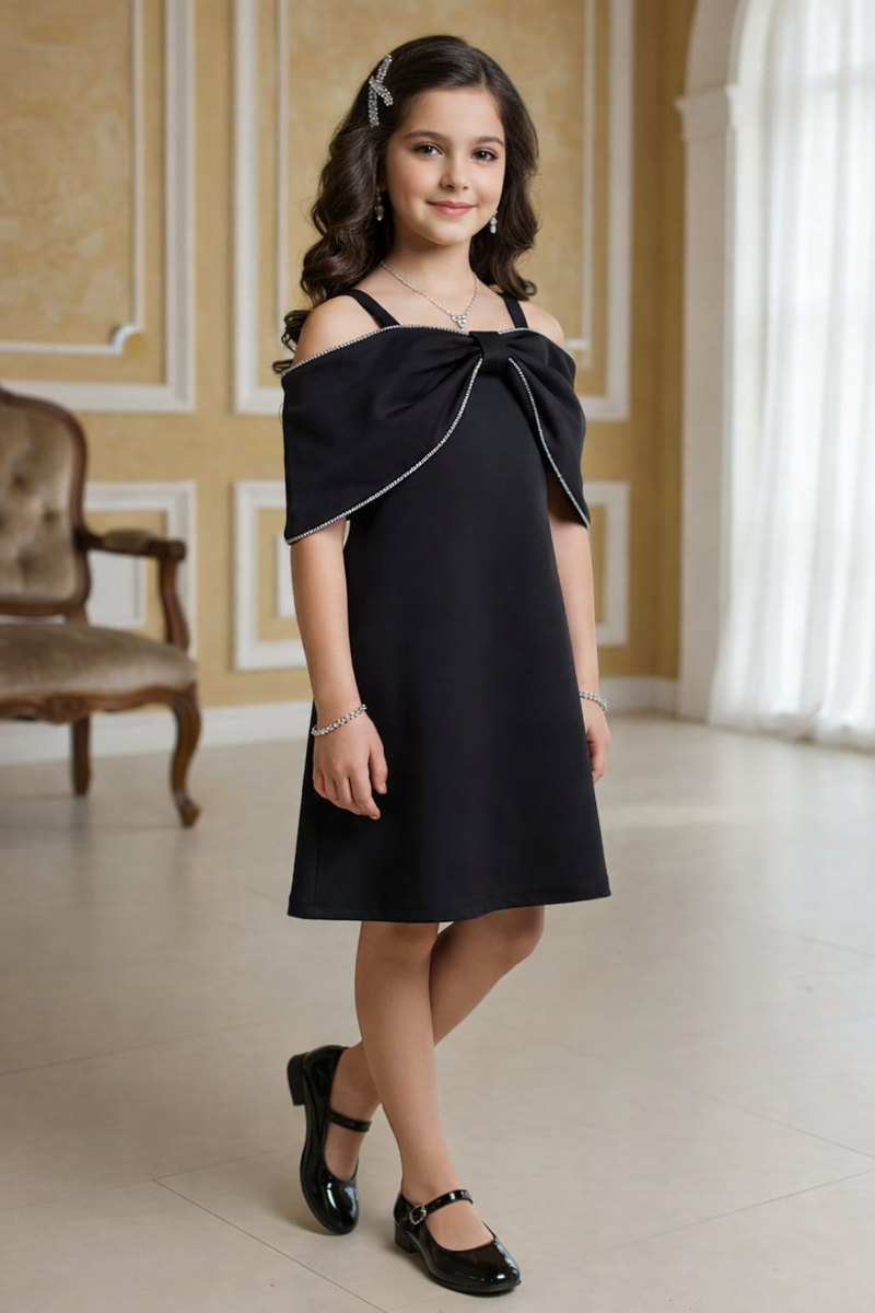 Elegant Black Birthday Party Dress for Girls | Kids Wear Shop Jaipur