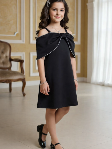 Elegant Black Birthday Party Dress for Girls | Kids Wear Shop Jaipur