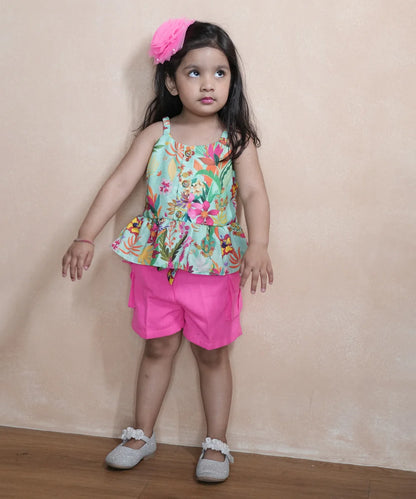 Multi-Coloured Dress for Little girls for Vacation
