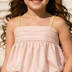 Girls Pink Stylish Party Top
