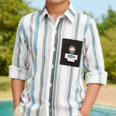 Boys Premium Striped Full Sleeve Shirt
