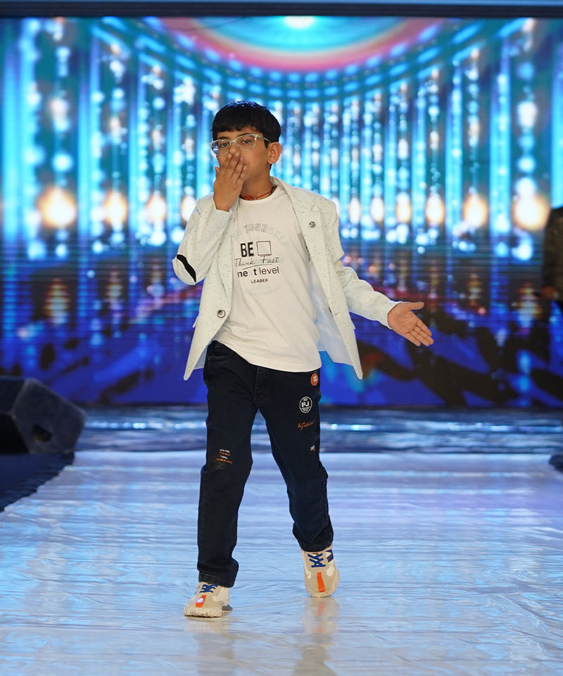 formal light blue blazer set for boys