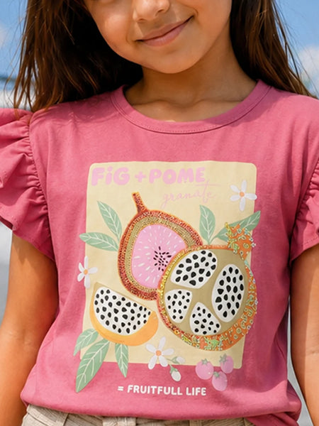 Girls Fruit printed Party Top