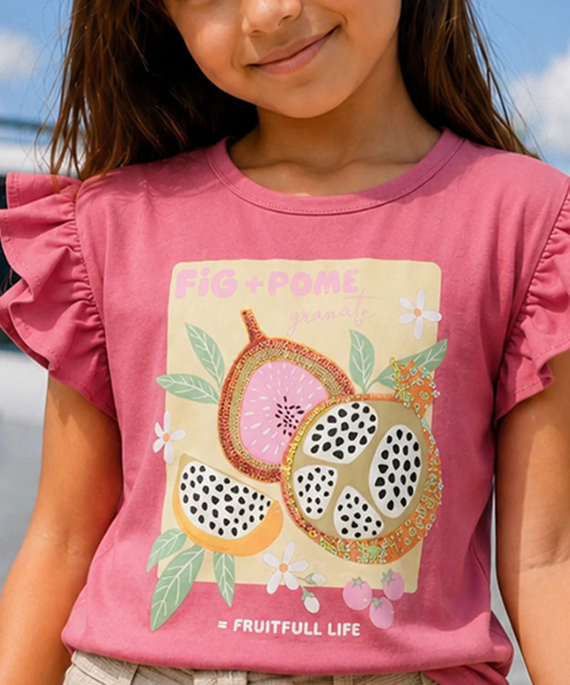 Girls Fruit printed Party Top