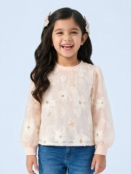 Blossom Grace Embroidered Top