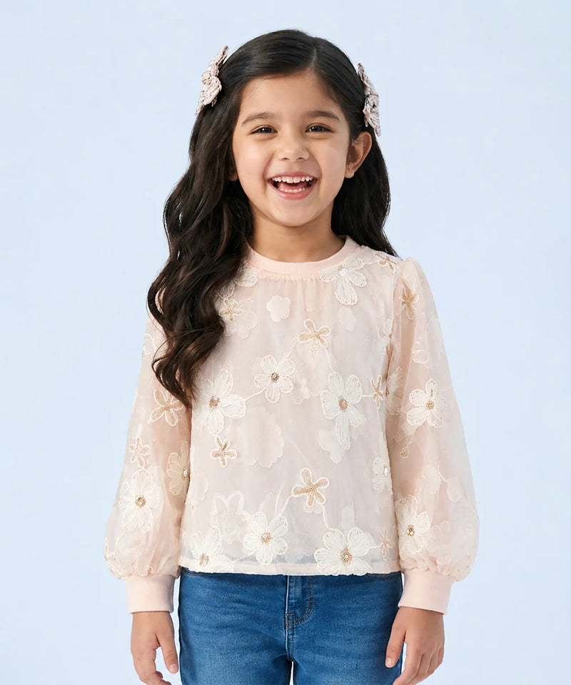 Blossom Grace Embroidered Top