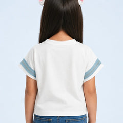Sky Blue Bow Fashion Top