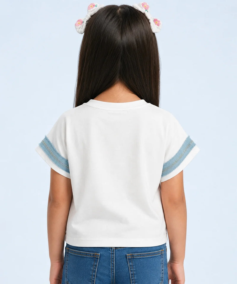 Sky Blue Bow Fashion Top