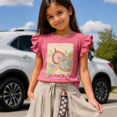 Girls Fruit printed Party Top