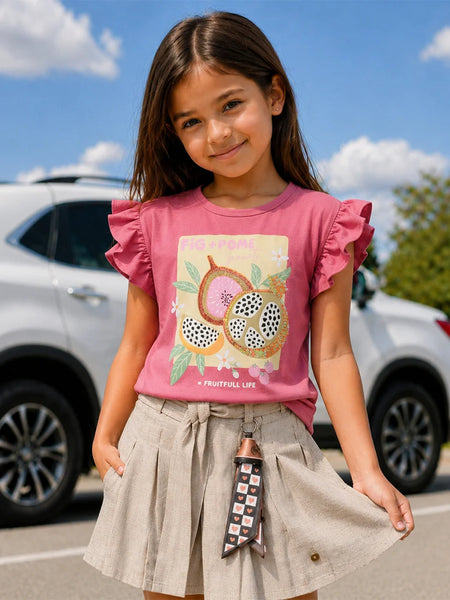 Girls Fruit printed Party Top